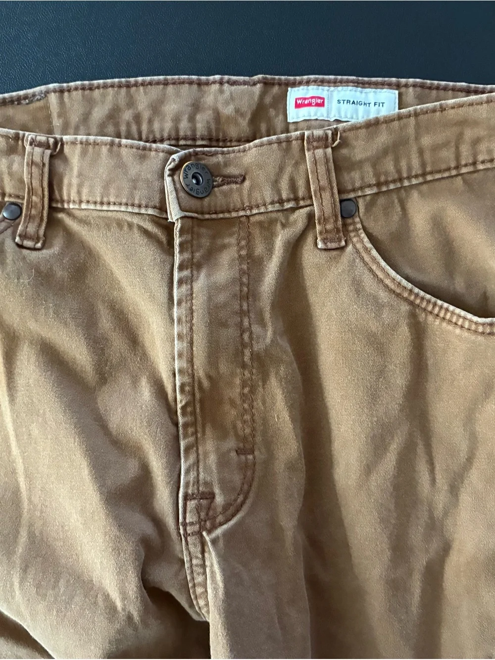 Wrangler Brown Straight Fit Jeans